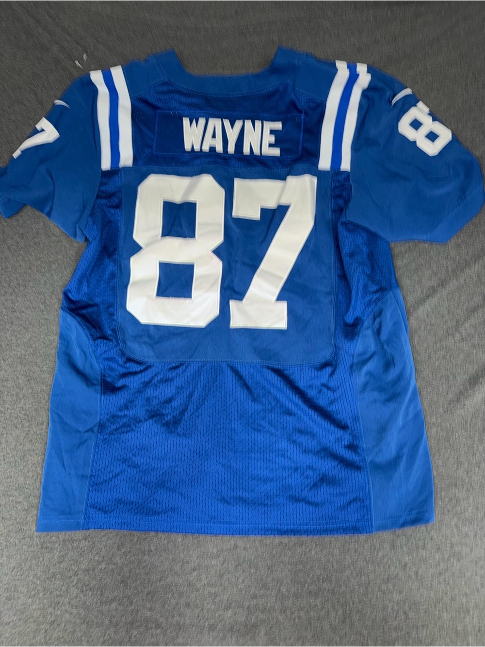 Mens Reggie Wayne Blue Colts Football Jersey with Number 87